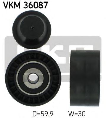 Направляющий / паразитный ролик поликлинового ремня SKF VKM 36087