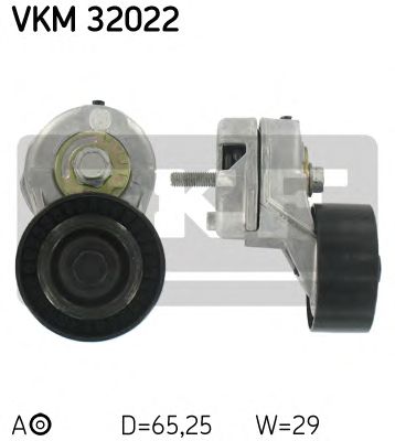 Натяжной ролик поликлинового ремня SKF VKM 32022