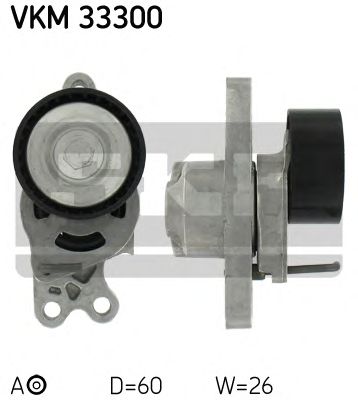Натяжной ролик поликлинового ремня SKF VKM 33300