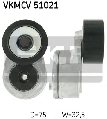 Натяжной ролик поликлинового ремня SKF VKMCV 51021