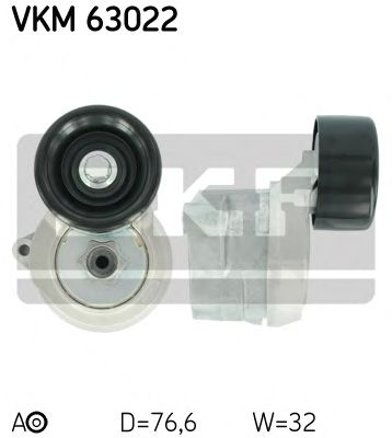 Натяжной ролик поликлинового ремня SKF VKM 63022