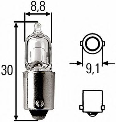 Лампа накаливания HELLA 8GH 002 473-151 (фара заднего хода, внутреннее освещение, лампа чтения)