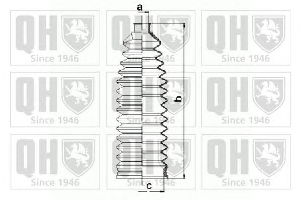 Комплект пыльников рулевой рейки QUINTON HAZELL QG1508
