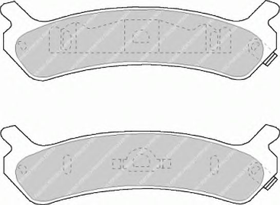 Тормозные колодки FERODO FDB1033