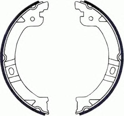 Тормозные колодки ручника FERODO FSB597