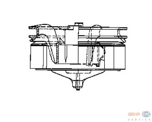 Вентилятор салона HELLA 8EW 009 158-021