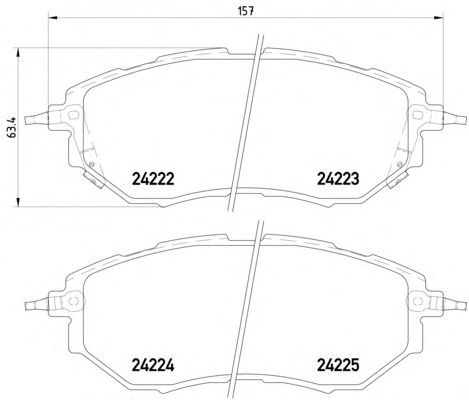 Тормозные колодки MINTEX MDB2704