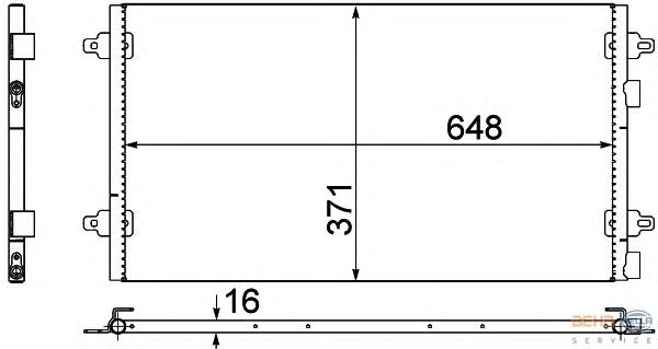 Радіатор кондиціонера HELLA 8FC 351 306-051