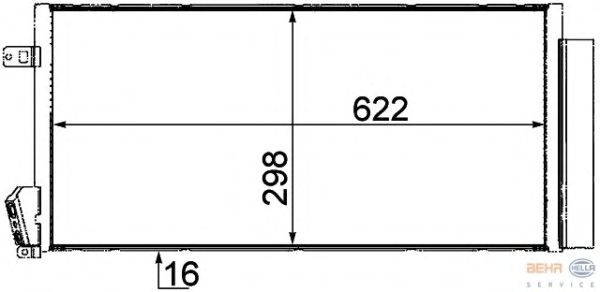 Радиатор кондиционера HELLA 8FC 351 310-591