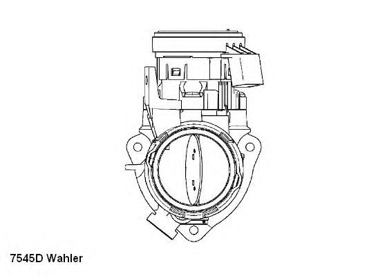 Корпус дроссельной заслонки WAHLER 7545D