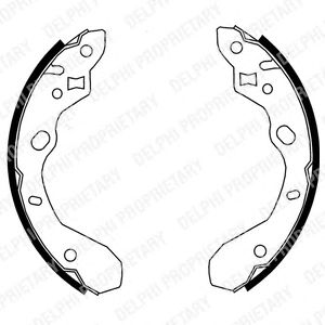 Тормозные колодки DELPHI LS1855