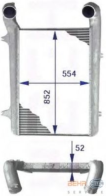 Интеркулер HELLA 8ML 376 723-771