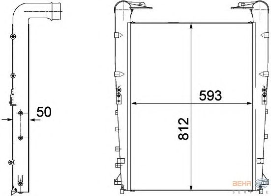 Интеркулер HELLA 8ML 376 746-281