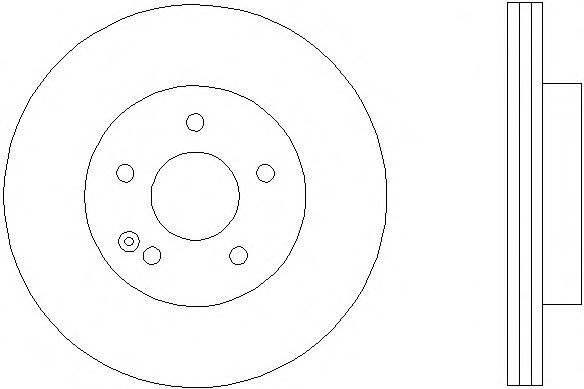 Тормозной диск HELLA 8DD 355 110-211 PRO