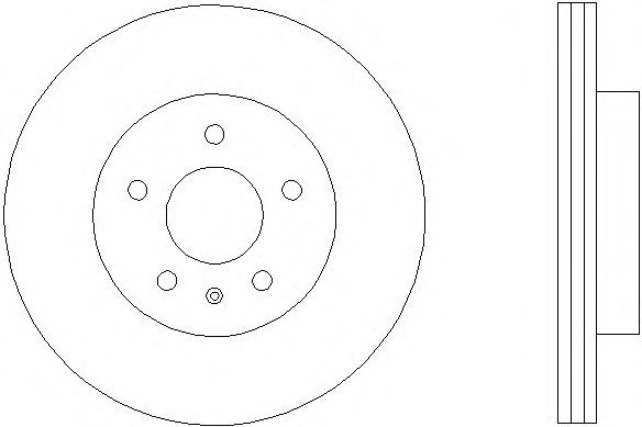 Тормозной диск HELLA 8DD 355 111-201 PRO