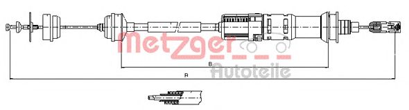 Трос сцепления METZGER 11.3923