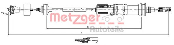 Трос сцепления METZGER 11.3925