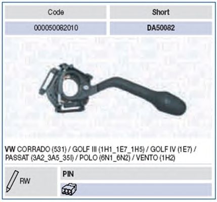 Подрулевой переключатель MAGNETI MARELLI 000050082010