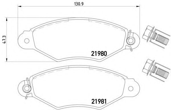 Тормозные колодки HELLA 8DB 355 019-311
