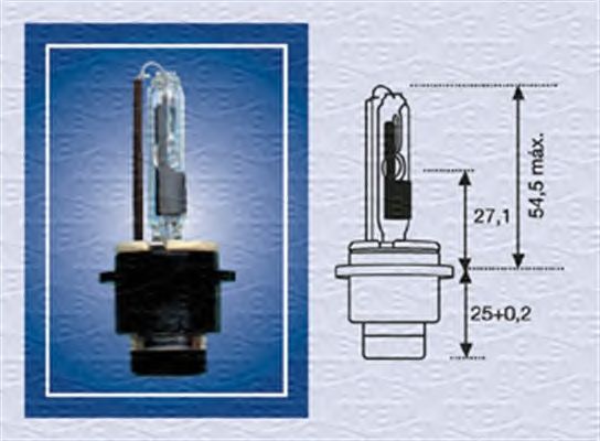 Лампа накаливания MAGNETI MARELLI 002542100000 (фара дальнего света, основная фара)