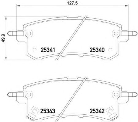 Тормозные колодки HELLA 8DB 355 019-541