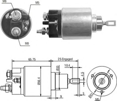 Втягивающее реле MAGNETI MARELLI 940113050208