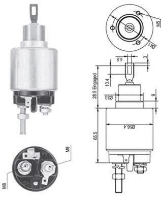 Втягивающее реле MAGNETI MARELLI 940113050325