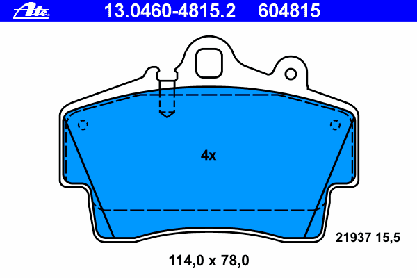 Тормозные колодки ATE 13.0460-4815.2