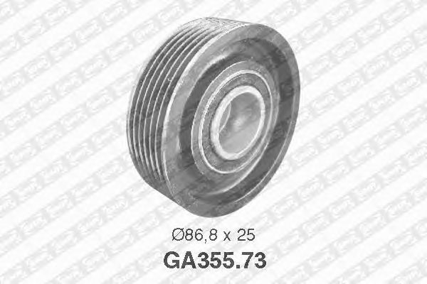 Направляющий / паразитный ролик поликлинового ремня SNR GA355.73