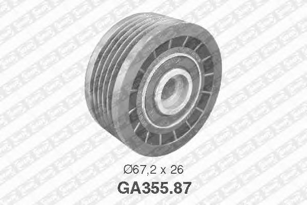 Направляющий / паразитный ролик поликлинового ремня SNR GA355.87
