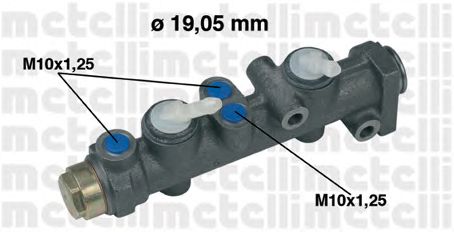 Главный тормозной цилиндр METELLI 05-0018