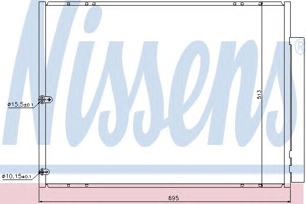 Радиатор кондиционера NISSENS 940297