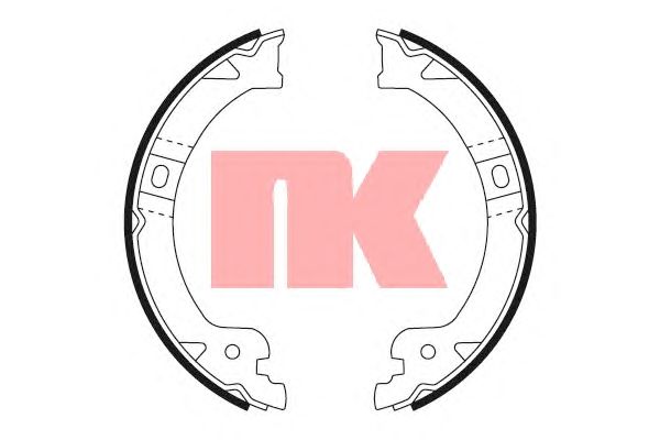 Тормозные колодки ручника NK 2793724