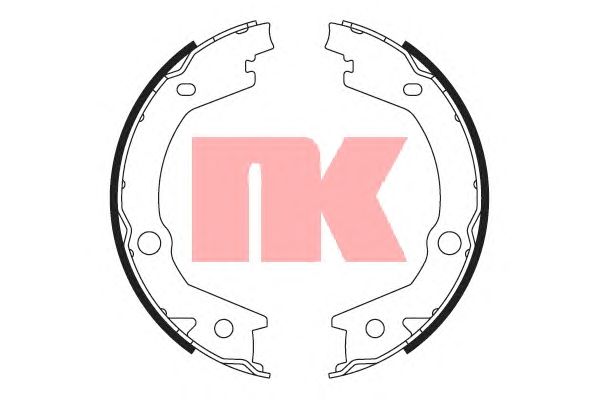 Тормозные колодки ручника NK 2734745