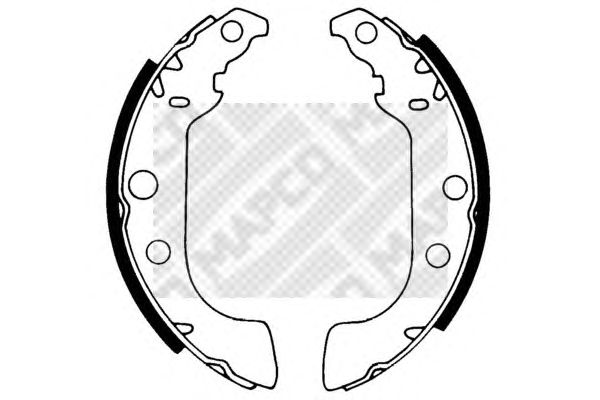Тормозные колодки MAPCO 8321
