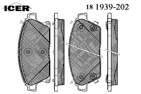 Тормозные колодки ICER 181939-202