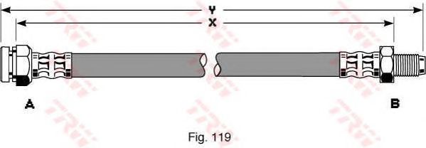Тормозной шланг TRW PHB344