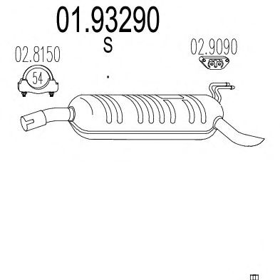 Глушитель MTS 01.93290