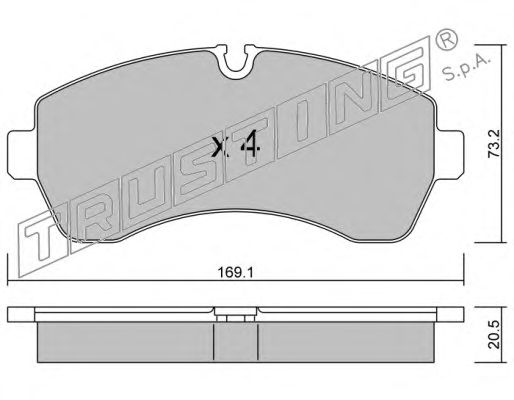 Тормозные колодки TRUSTING 689.0