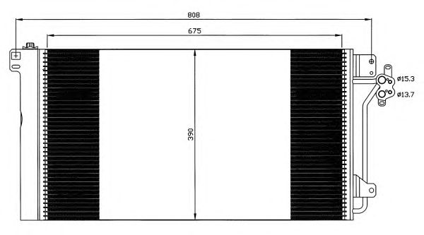 Радіатор кондиціонера NRF 35622