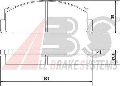 Тормозные колодки A.B.S. 36004