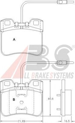 Тормозные колодки A.B.S. 36751