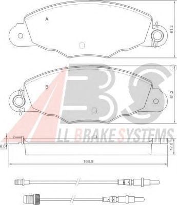 Тормозные колодки A.B.S. 37039