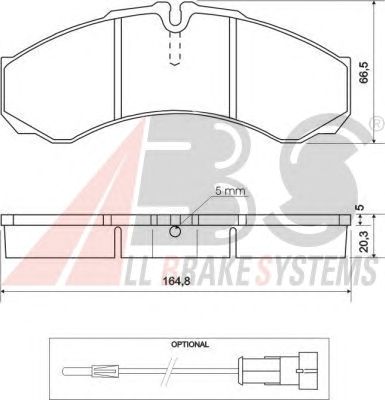 Тормозные колодки A.B.S. 37113