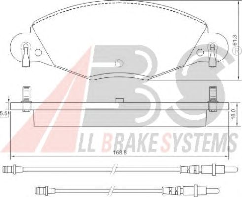 Тормозные колодки A.B.S. 37285