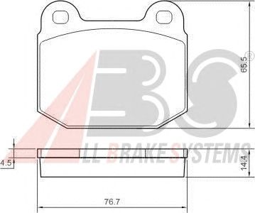 Тормозные колодки A.B.S. 37326