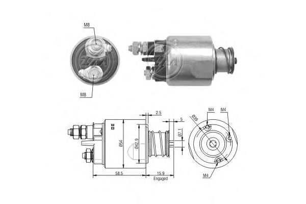 Втягивающее реле ERA ZM1495
