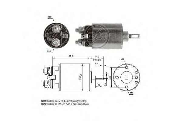 Втягивающее реле ERA ZM680