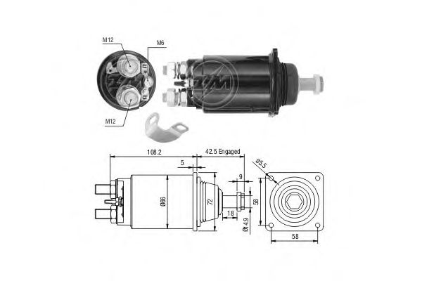 Втягивающее реле ERA ZM833