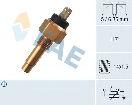 Датчик температуры охлаждающей жидкости / головки цилиндра FAE 34160